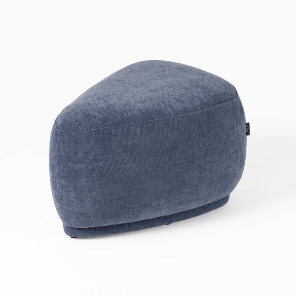 Divani Casa Kinsey Modern Blue Small River Rock Ottoman Model VGKK-KF.D2015-SML-NAVY