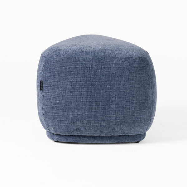Divani Casa Kinsey Modern Blue Small River Rock Ottoman Model VGKK-KF.D2015-SML-NAVY