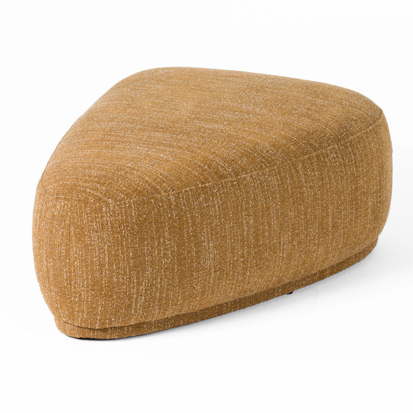Divani Casa Kinsey Modern Mustard Large River Rock Ottoman Model VGKK-KF.D2015-LRG-YEL