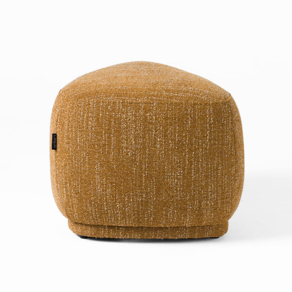 Divani Casa Kinsey Modern Mustard Small River Rock Ottoman Model VGKK-KF.D2015-SML-YEL