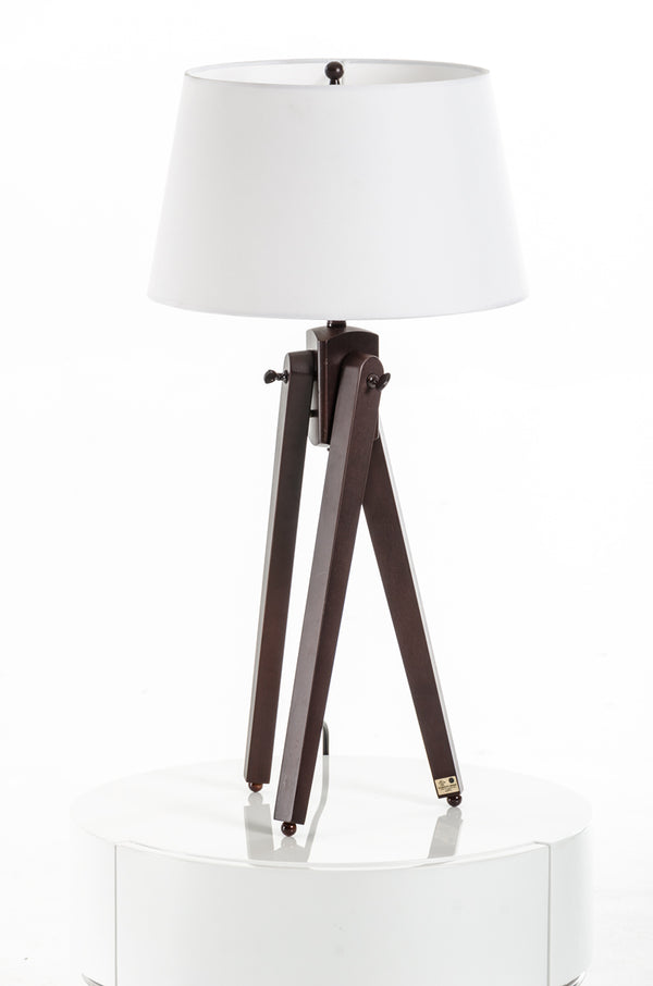 Modrest Della White And Wood Table Lamp Model VGKRKM009T