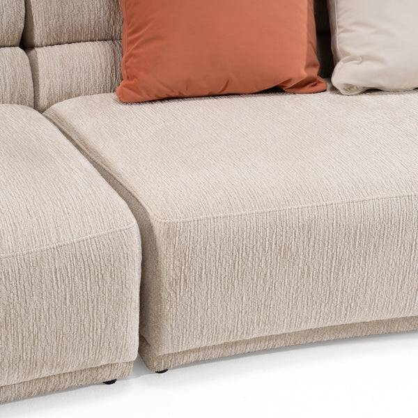 Divani Casa Knight Modern Beige Fabric Curved Sectional Model VGOD-ZW-24021-BGE