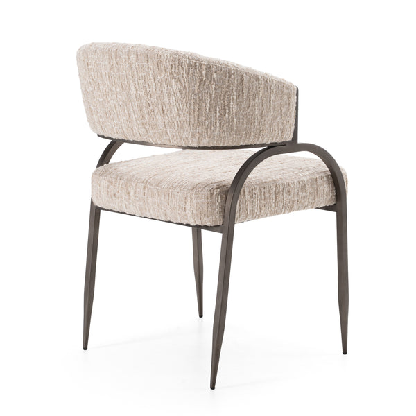 Modrest Kobe Modern Beige Fabric Dining Chair Model VGOD-ZW-24068-BGE