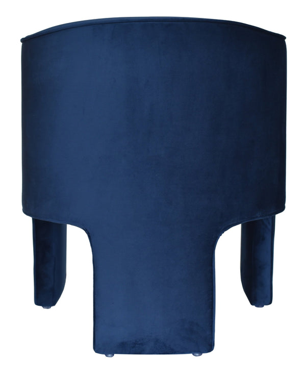 Modrest Kyle Modern Blue Velvet Accent Chair Model VGRHAC-235-BL-CH