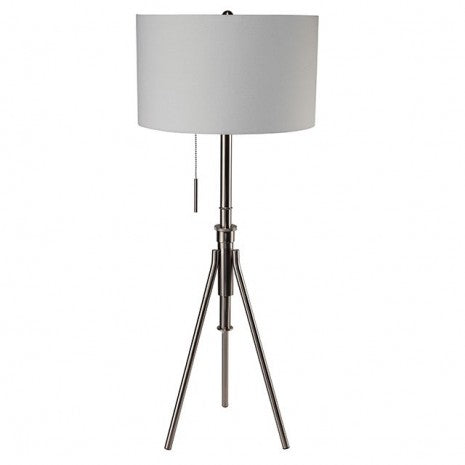 Furniture of America Zaya Brushed Steel Contemporary Floor Lamp Model L731171F-SV