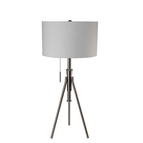 Furniture of America Zaya Brushed Steel Contemporary Table Lamp Model L731171T-SV