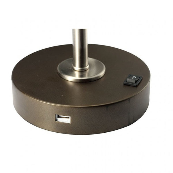 Furniture of America Gail Stain Nickel Contemporary Table Lamp Model L73838SN