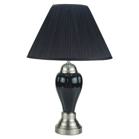Furniture of America Niki Black Traditional Table Lamp (6/Box) Model L76117BK-6PK