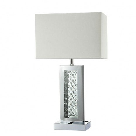 Furniture of America Abbi Chrome Contemporary Table Lamp Model L76389CR