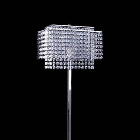 Furniture of America Kit Chrome Glam Floor Lamp Model L76832