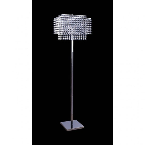 Furniture of America Kit Chrome Glam Floor Lamp Model L76832