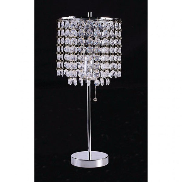 Furniture of America Perla Chrome Glam Table Lamp Model L78135C