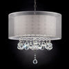 Furniture of America Lila Silver Glam Ceiling Lamp Model L9149H