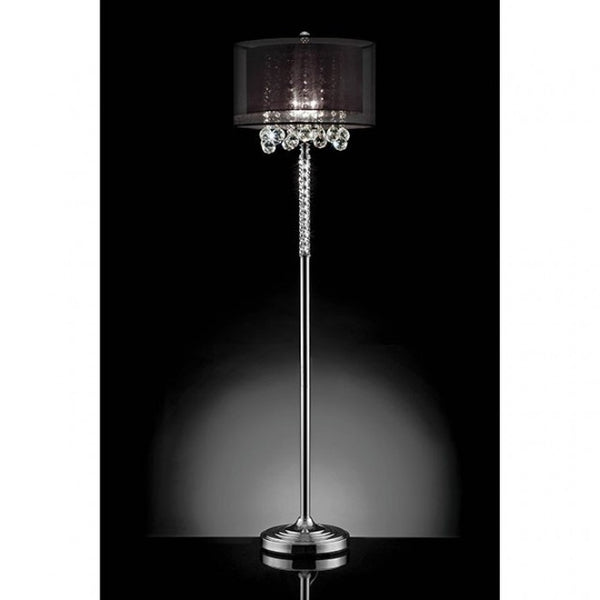 Furniture of America Minn Chrome Glam Floor Lamp Model L9150F