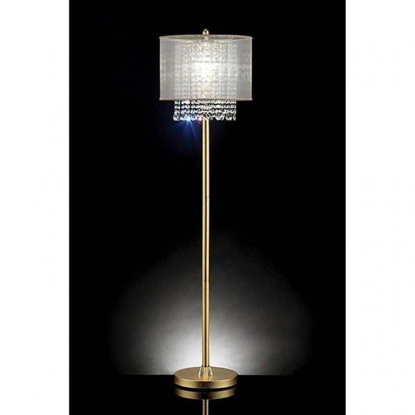 Furniture of America Ana Gold Glam Floor Lamp Model L9154F