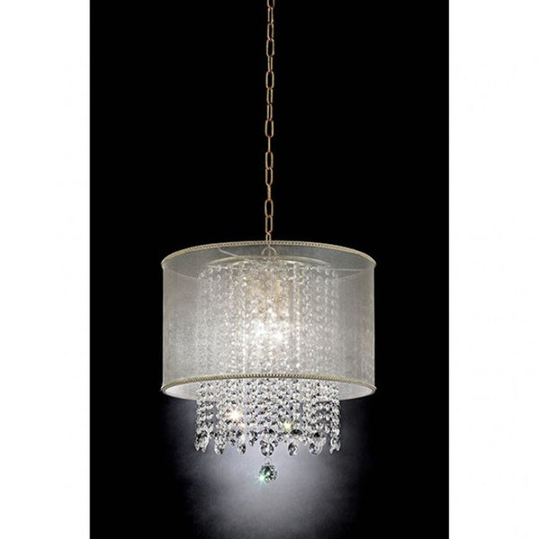 Furniture of America Ana Gold Glam Ceiling Lamp Model L9154H