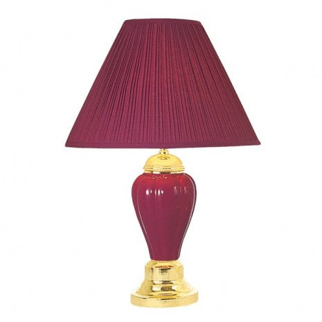 Furniture of America Light Burgundy Transitional Table Lamp (6/Box) Model L94101BD-6PK