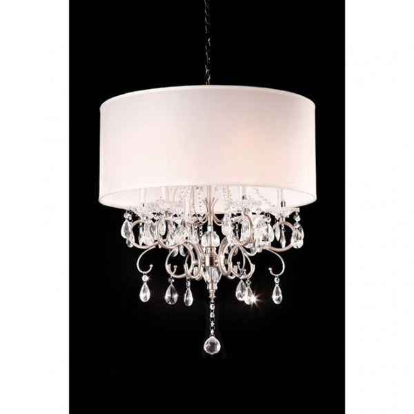 Furniture of America Sophy White/Chrome Traditional Ceiling Lamp Model L95109H