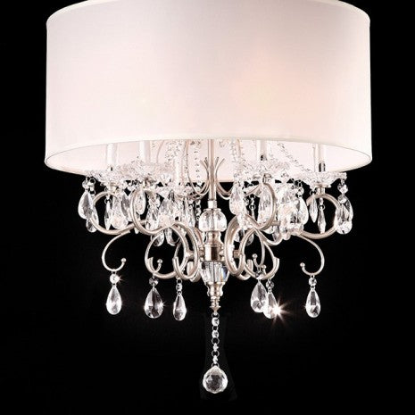 Furniture of America Sophy White/Chrome Traditional Ceiling Lamp Model L95109H