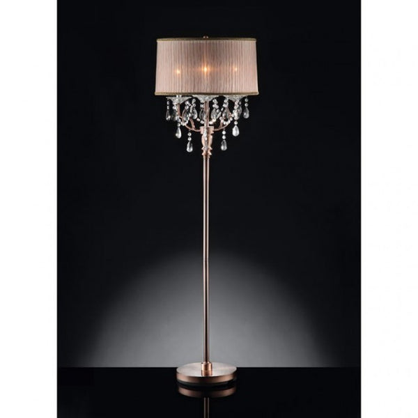 Furniture of America Cecelia Copper Traditional Floor Lamp Model L95126F