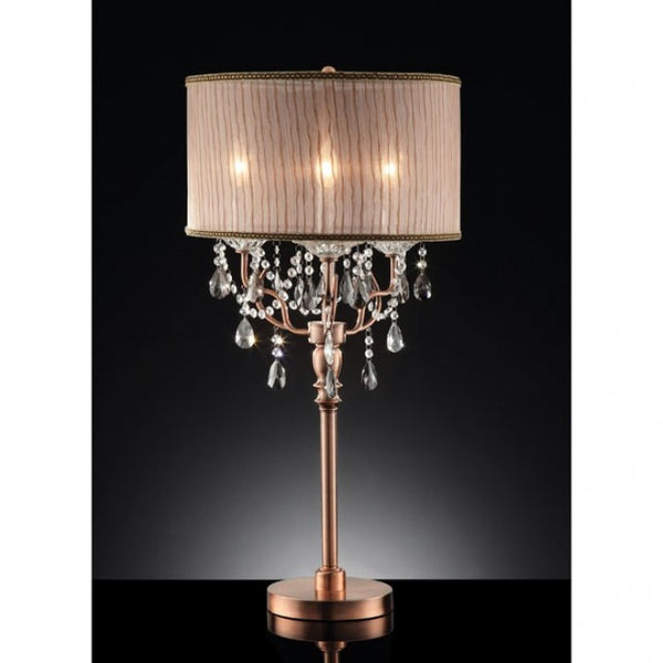 Furniture of America Cecelia Copper Traditional Table Lamp Model L95126T