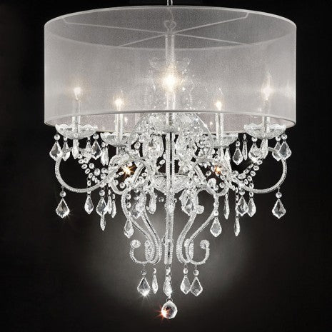 Furniture of America Rigel Silver Glam Ceiling Lamp Model L9720H
