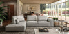 Lamod Italia Hollywood Italian Light Grey Leather Laf Chaise Sectional Sofa Model VGCC-HOLLYWOOD-GREY-LAF-SECT