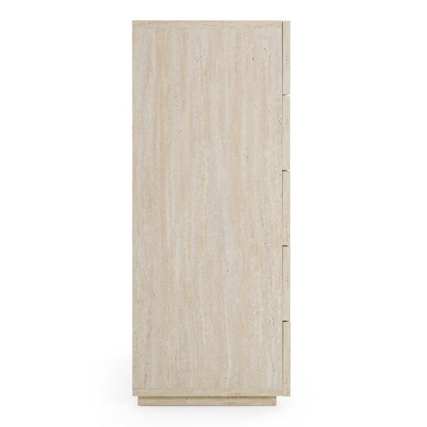 Lamod Italia Lago Modern Faux Travertine Chest Model VGAC-LAGO-CST