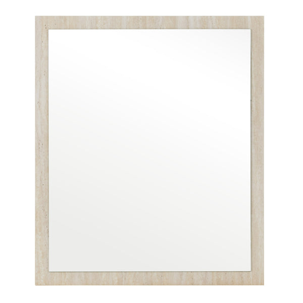 Lamod Italia Lago Modern Faux Travertine Mirror Model VGAC-LAGO-MIR