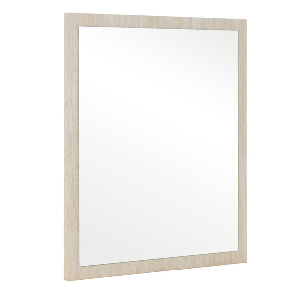 Lamod Italia Lago Modern Faux Travertine Mirror Model VGAC-LAGO-MIR
