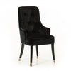 Larissa Modern Black Fabric Dining Chair