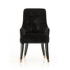 Larissa Modern Black Fabric Dining Chair