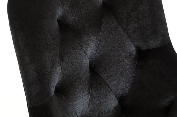 Larissa Modern Black Fabric Dining Chair