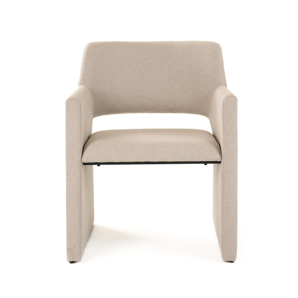 Modrest Lasara Modern Beige Fabric Dining Chair Model VGDW-L-895-BGE