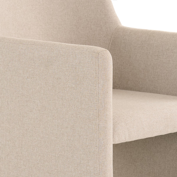 Modrest Lasara Modern Beige Fabric Dining Chair Model VGDW-L-895-BGE