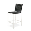 Lathrop Modern Outdoor Black Counter Stool