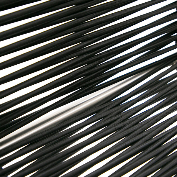 Lathrop Modern Outdoor Black Counter Stool