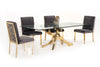 Modrest Legend Modern Glass & Gold Dining Table Model VGVCT8111-GLD