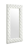 Modrest Legend Modern White Bonded Leather Floor Mirror Model VGVCJ8111-3H-WHT-MIR
