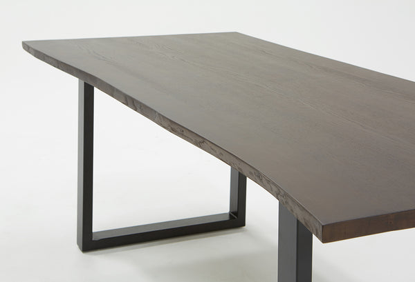 Modrest Leon Modern Umber Wood Live Edge Dining Table Model VGWH181120310