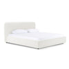 Modrest Liam Modern Ivory Fabric Upholstered Bed Model VGKK-KF.B2007-IVY