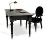 A&X Ambassador Transitional Black Crocodile Lacquer Office Desk Model VGUNAA701-180