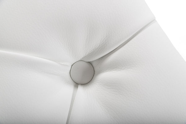 Modrest Lindsey Modern White Leatherette & Stainless Steel Bench Model VGRH-RHS-OT-201-WHT