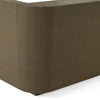 Lois Modern Grey Leather & Beige Shagreen High Headboard Bed