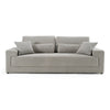 Loki Modern Grey Fabric 3-Seat Sofa