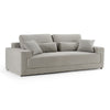 Loki Modern Grey Fabric 3-Seat Sofa
