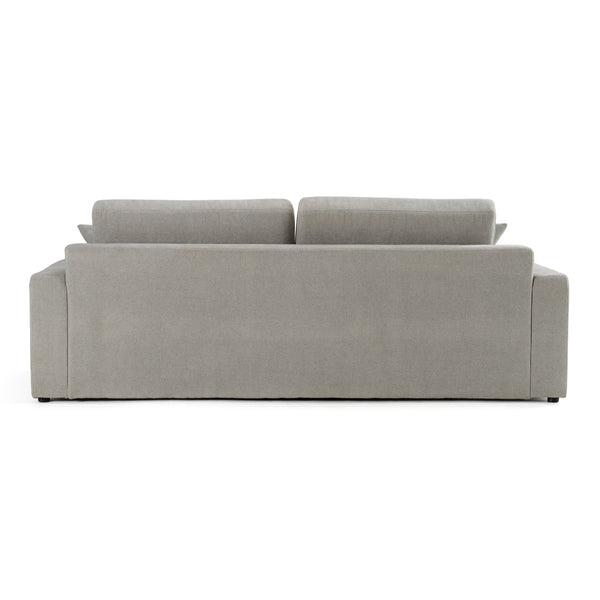 Loki Modern Grey Fabric 3-Seat Sofa