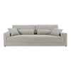 Loki Modern Grey Fabric 4-Seat Sofa