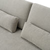 Loki Modern Grey Fabric 4-Seat Sofa