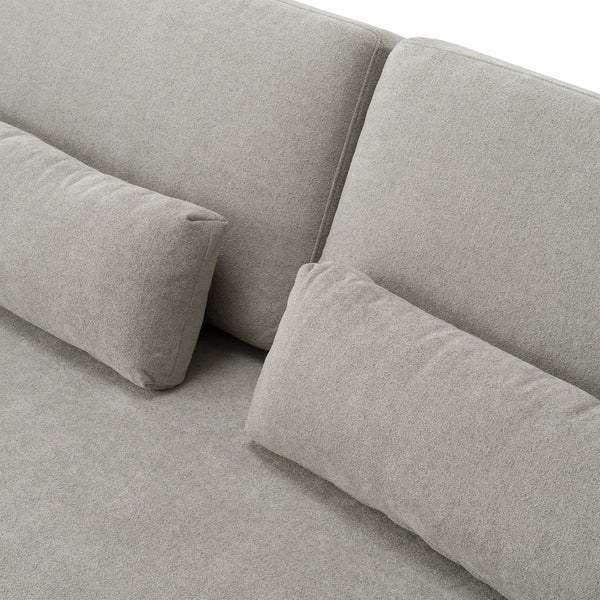 Loki Modern Grey Fabric 4-Seat Sofa